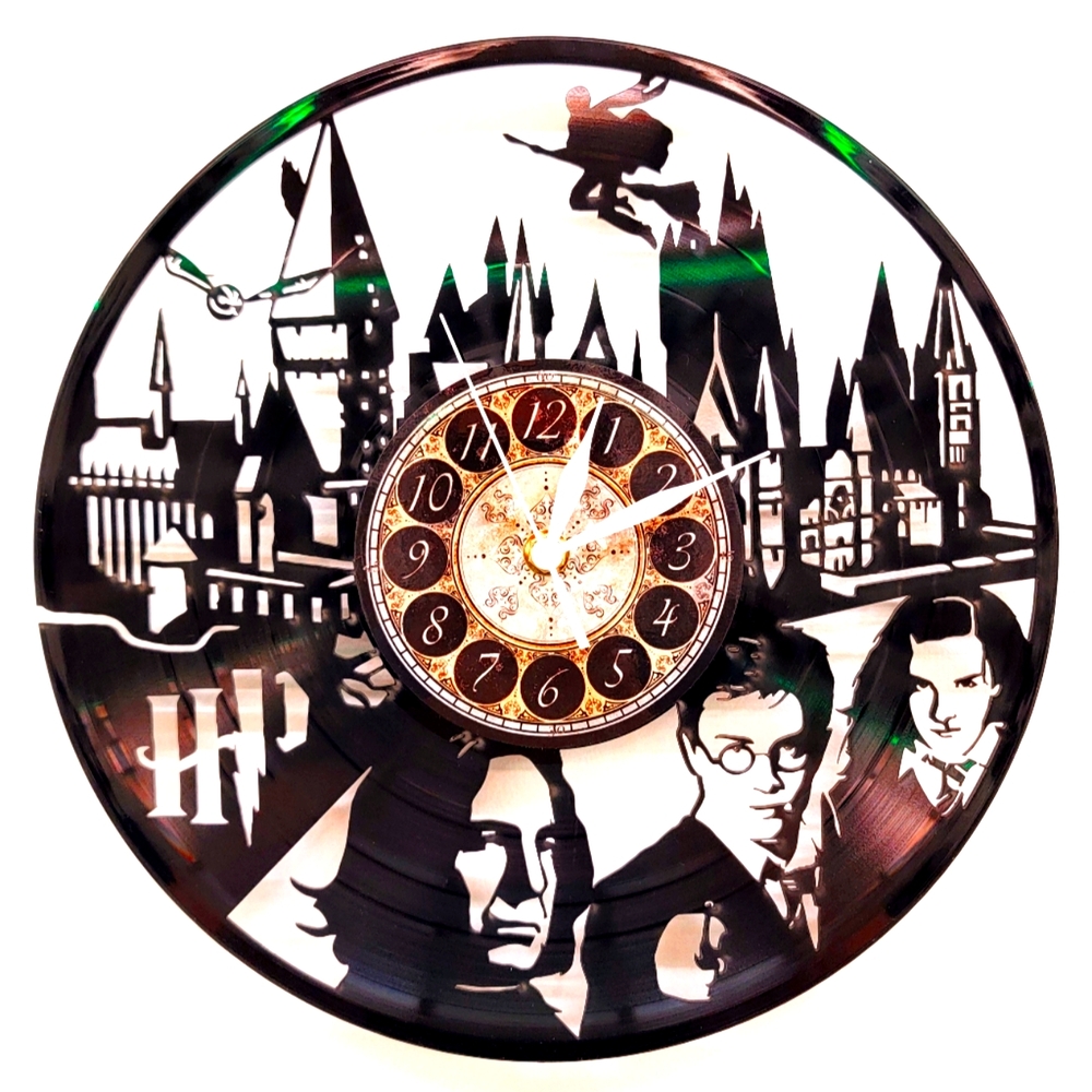 HARRY POTTER vinyl record clock